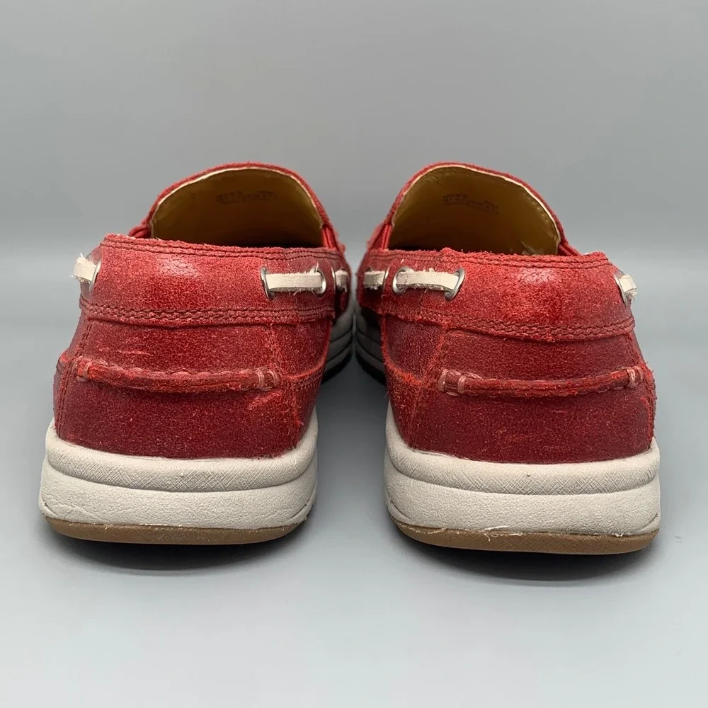 Cole Haan Pinch Weekender Red Suede Loafer Shoes C12438‎ Men's Sz 9.5